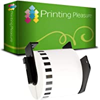 Compatible Rollo de Etiquetas DK-22205 62mm x 30.48m Cinta continua de papel blanca para Brother P-Touch QL-500 550 570…